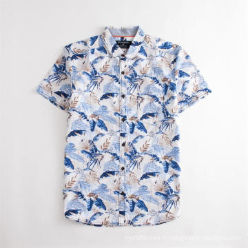 Chemise d&#39;été imprimée à manches courtes décontractée hawaïenne pour hommes